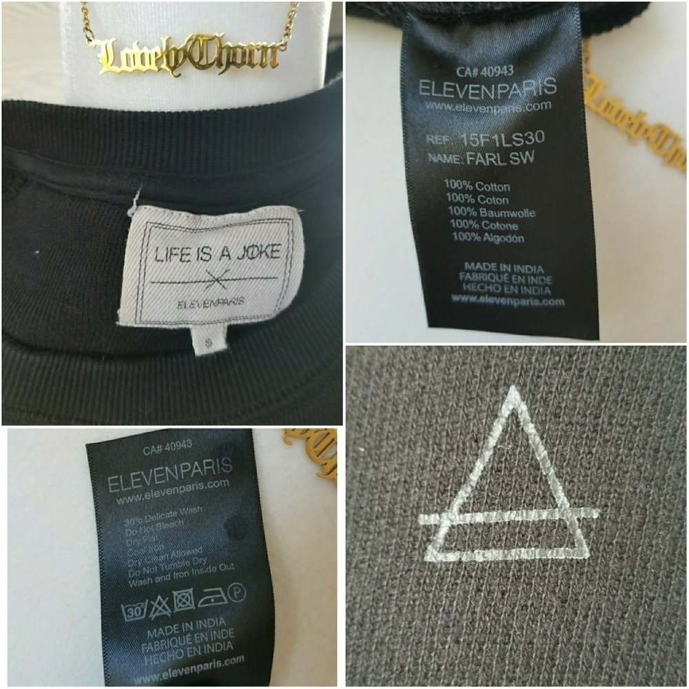 ELEVEN PARIS // ltd ed celebrity fave karl is my father pullover sweatshirt - Picture 16 of 16